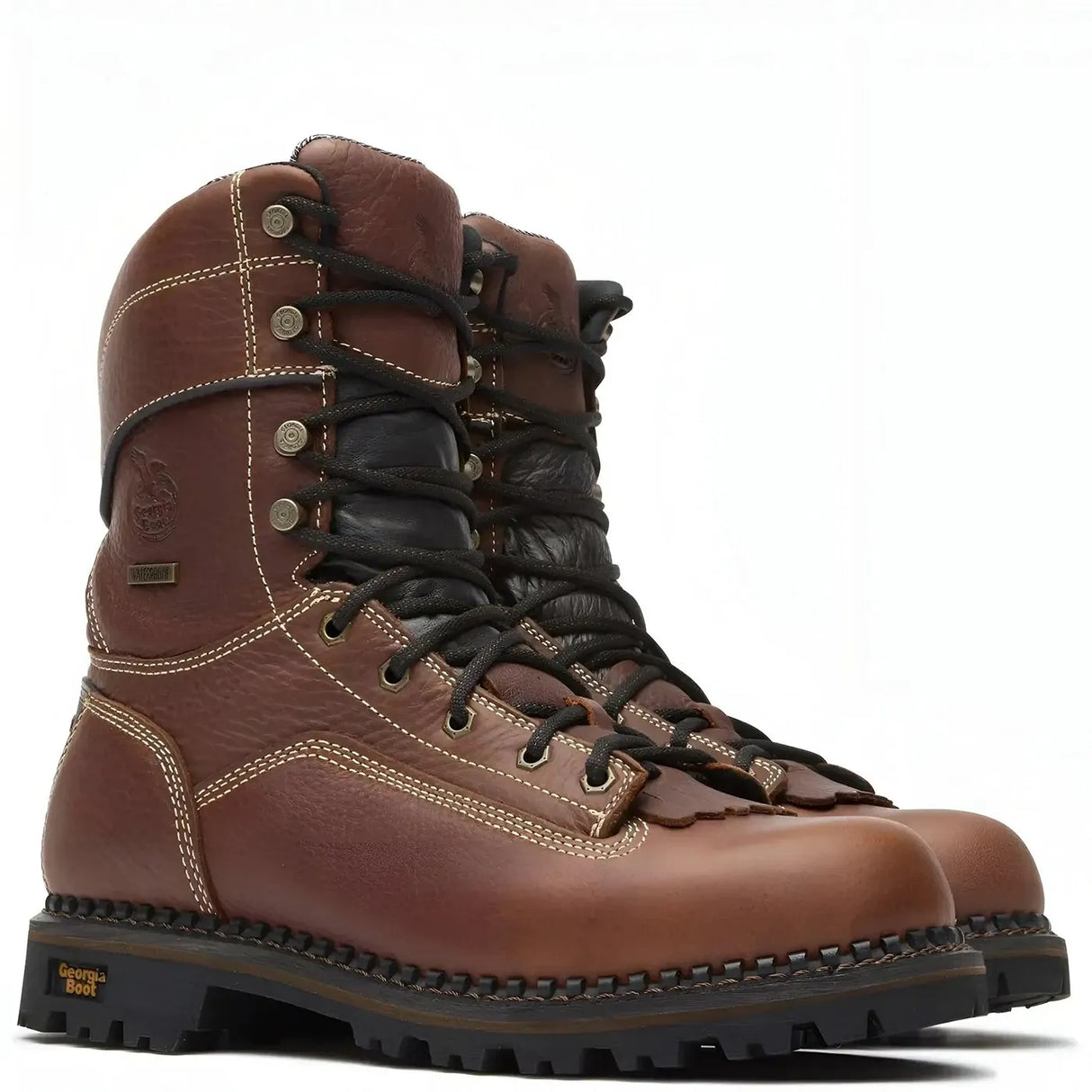 Georgia Boot AMP LT Logger Low Heel Waterproof Work Boot Medial