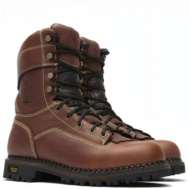 Georgia Boot AMP LT Logger Low Heel Waterproof Work Boot Medial
