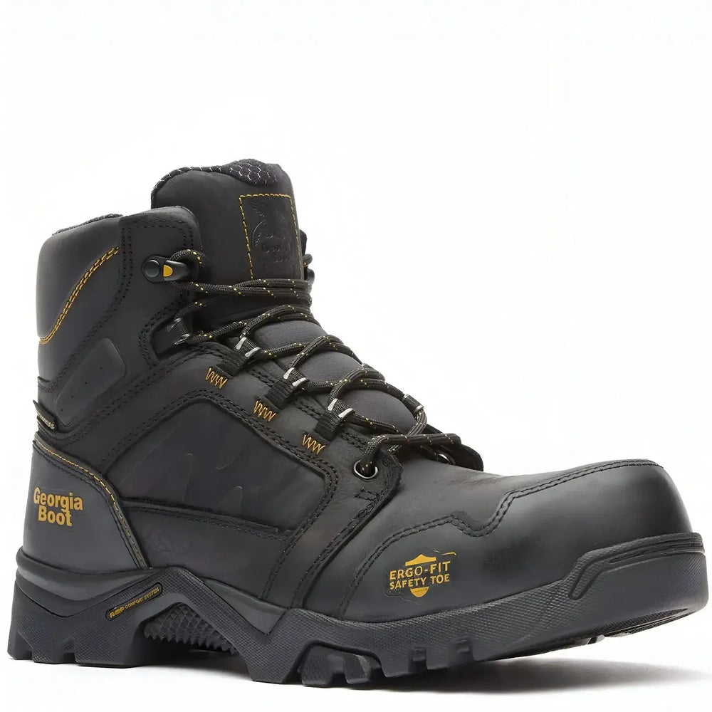 Georgia Boot Amplitude Composite Toe Waterproof Work Boot Black Inner