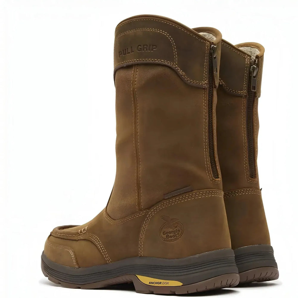 Georgia Boot Athens SuperLyte Waterproof Wellington Pull-On Boot Heel