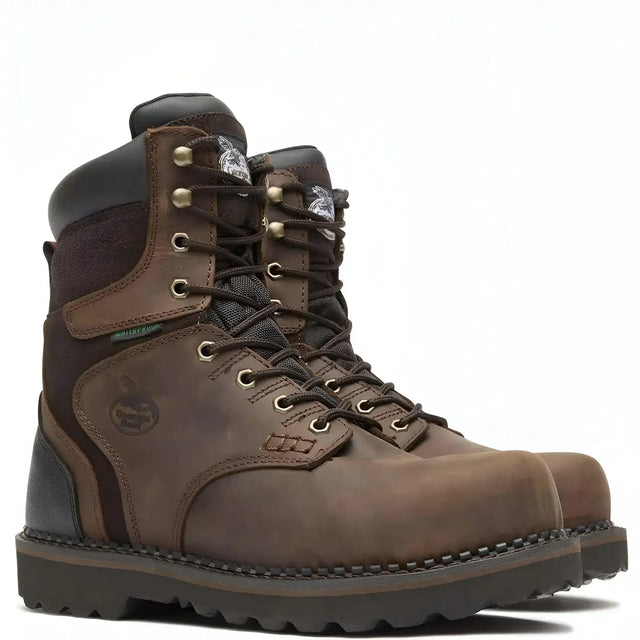 Georgia Boot Brookville 8" Steel Toe Waterproof Work Boot Medial