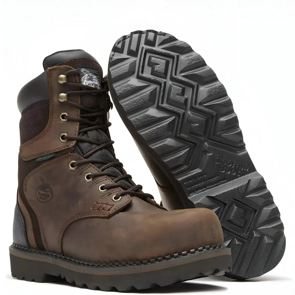 Georgia Boot Brookville 8" Steel Toe Waterproof Work Boot Sole