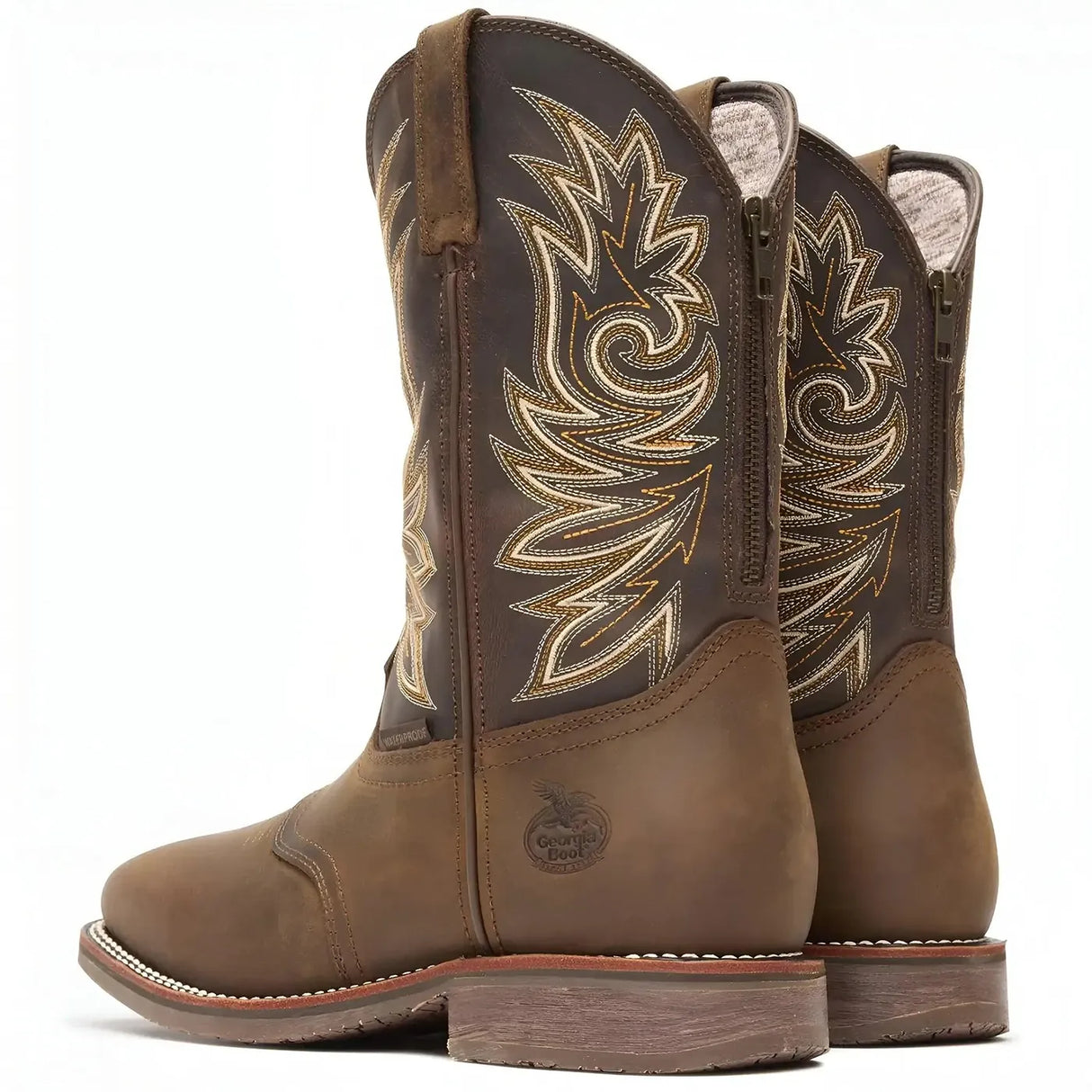Georgia Boot Carbo-Tec Elite Waterproof Western Boot Heel