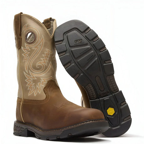 Georgia Boot Carbo-Tec FLX 11" Alloy Toe Pull On Work Boot Sole