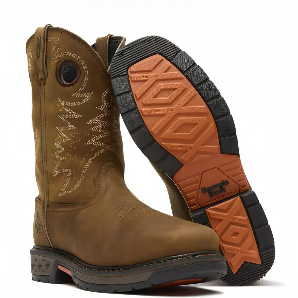 Georgia Boot Carbo-Tec LT Alloy Toe Waterproof Pull-On Boot Sole