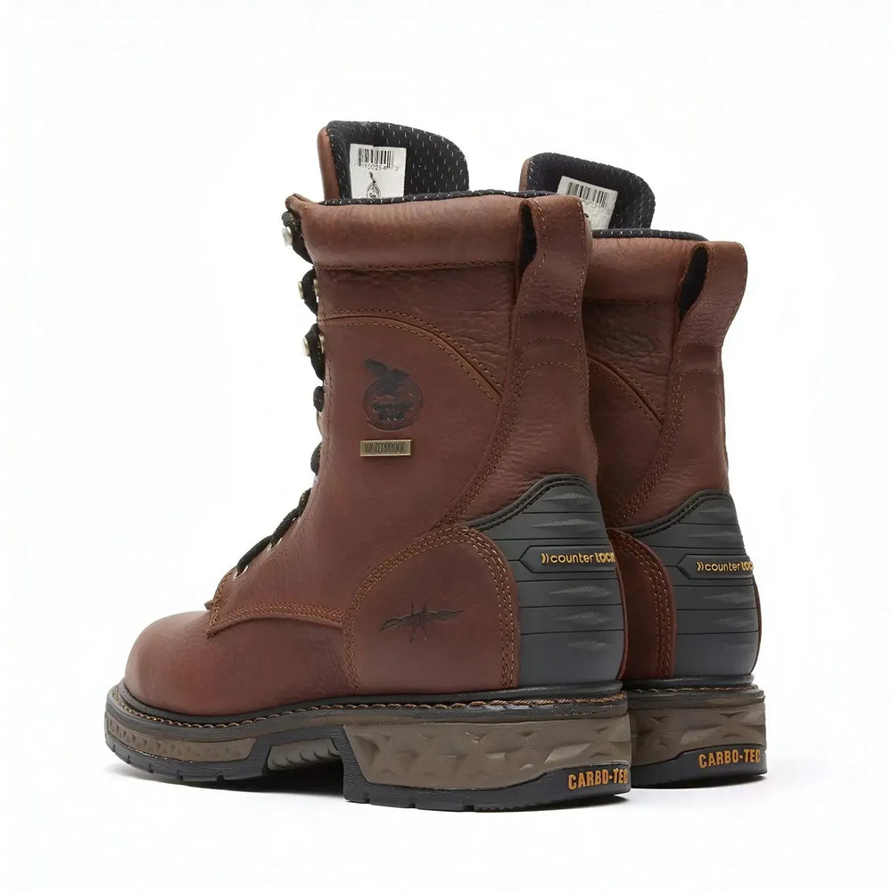 Georgia Boot Carbo-Tec LT Waterproof Lacer Work Boot Heel