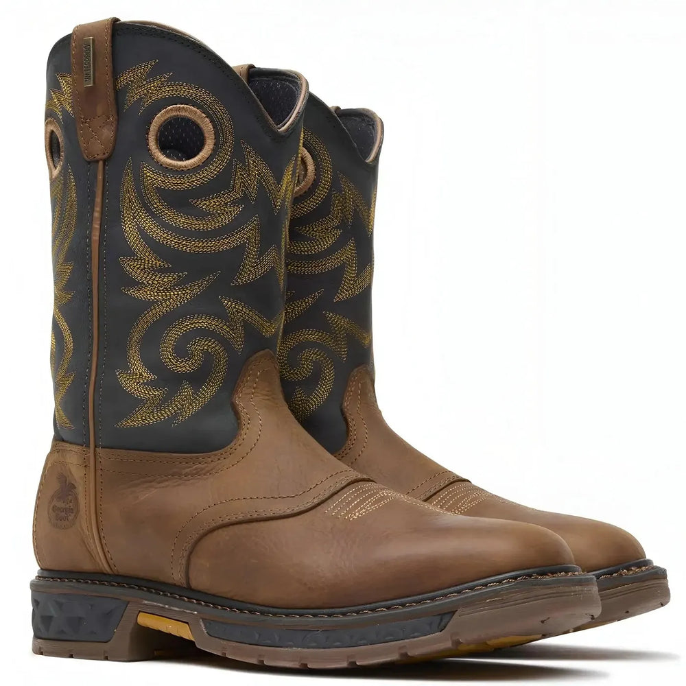 Georgia Boot Carbo-Tec LT Waterproof Pull-on Work Boot Medial