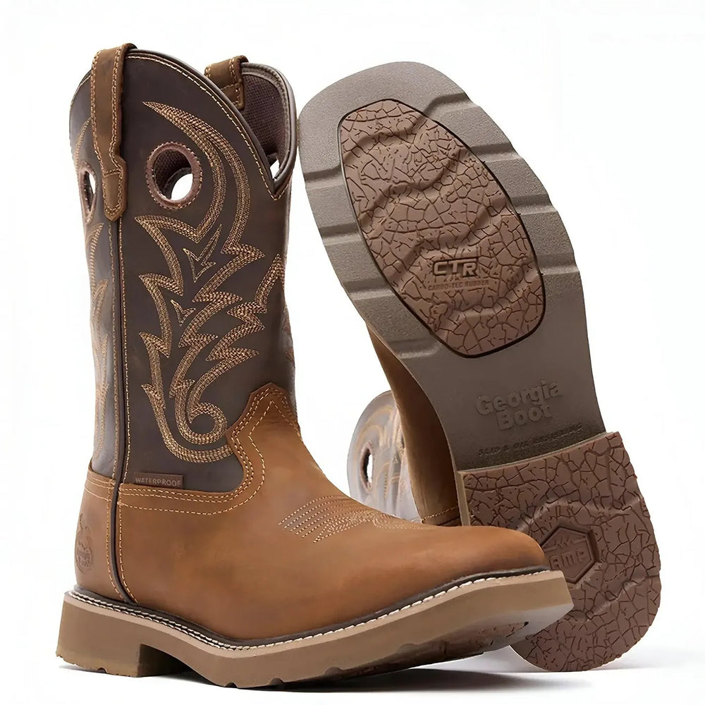 Georgia Boot Core 37 Western 11" Waterproof Pull-On Work Boot Sole