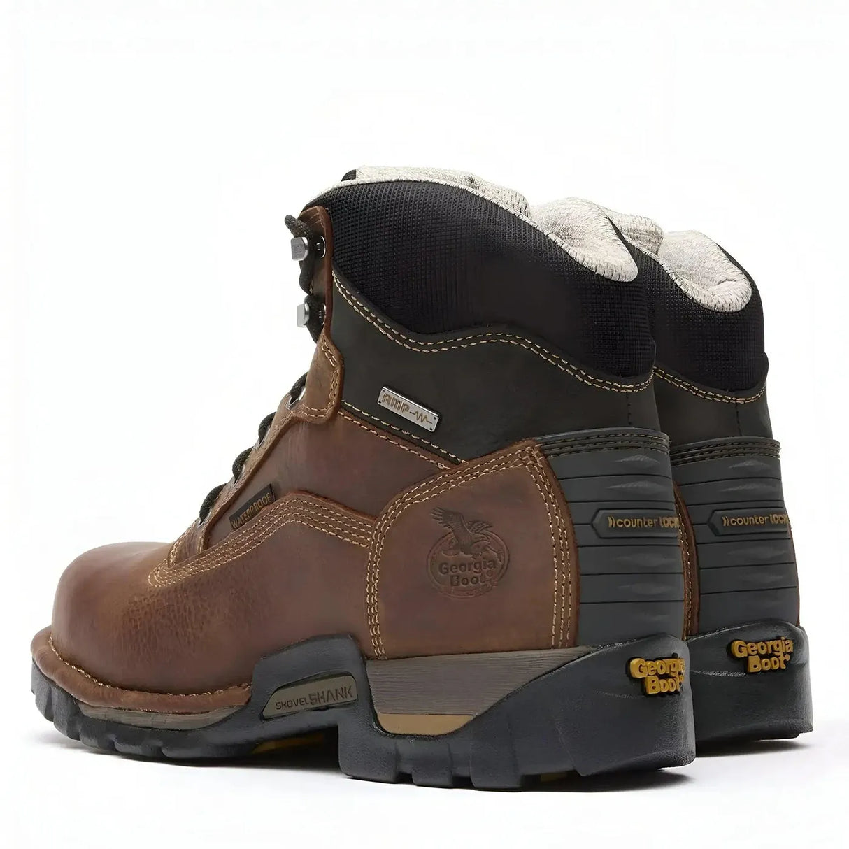 Georgia Boot Eagle One Steel Toe Waterproof Work Boot Heel