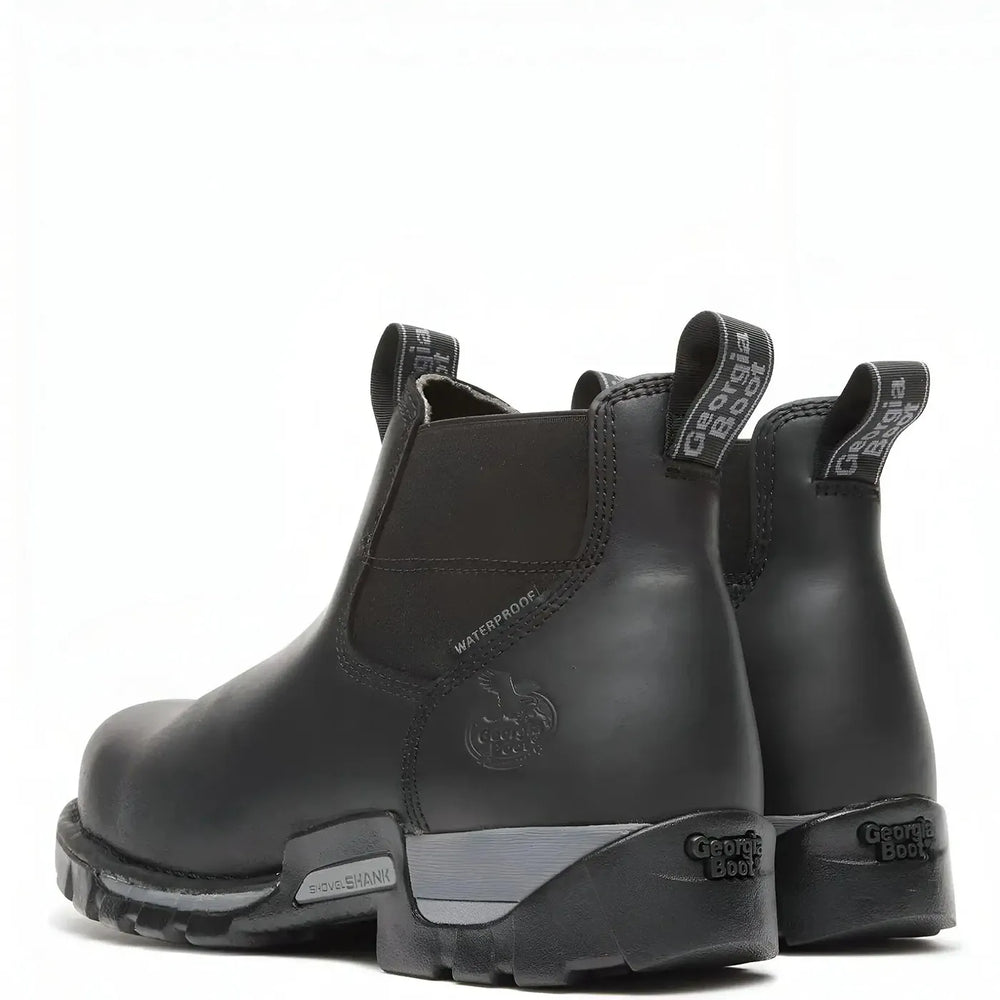 Georgia Boot Eagle One Steel Toe Waterproof Chelsea Boot Heel