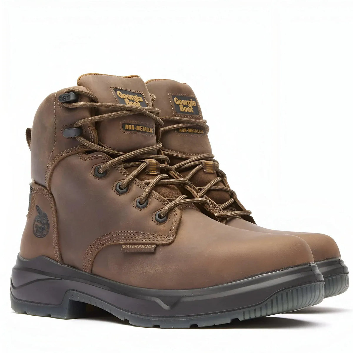 Georgia Boot FLXPoint Ultra, Waterproof Work Boot, Plain Toe Toe, 6 in