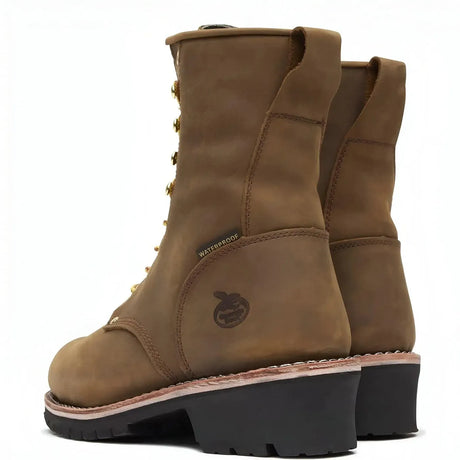 Georgia Boot Steel Toe Waterproof 400G Insulated Logger Work Boot Heel