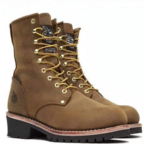 Georgia Boot Steel Toe Waterproof 400G Insulated Logger Work Boot Medial