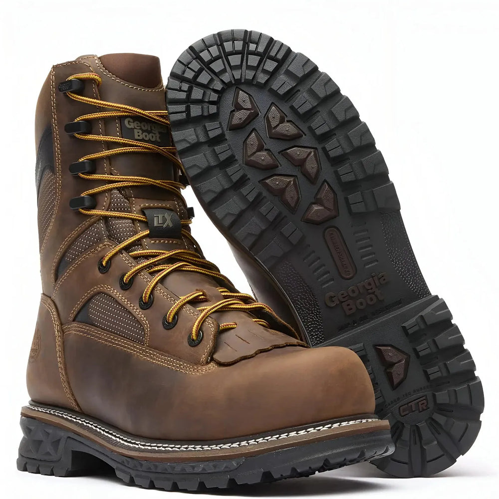 Georgia Boot LTX Logger 9" Nano Composite Toe Waterproof Work Boot Sole