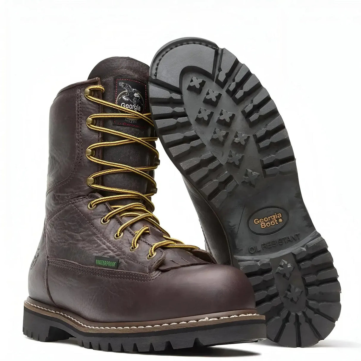 Georgia Boot Steel Toe Waterproof Lace-To-Toe Work Boot Sole