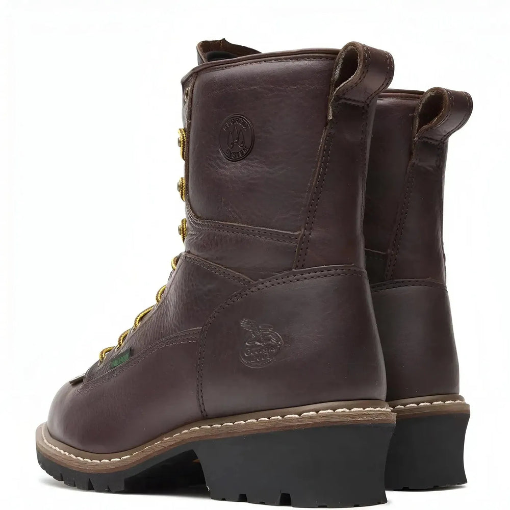 Georgia Boot Steel Toe Waterproof Logger Boot Heel