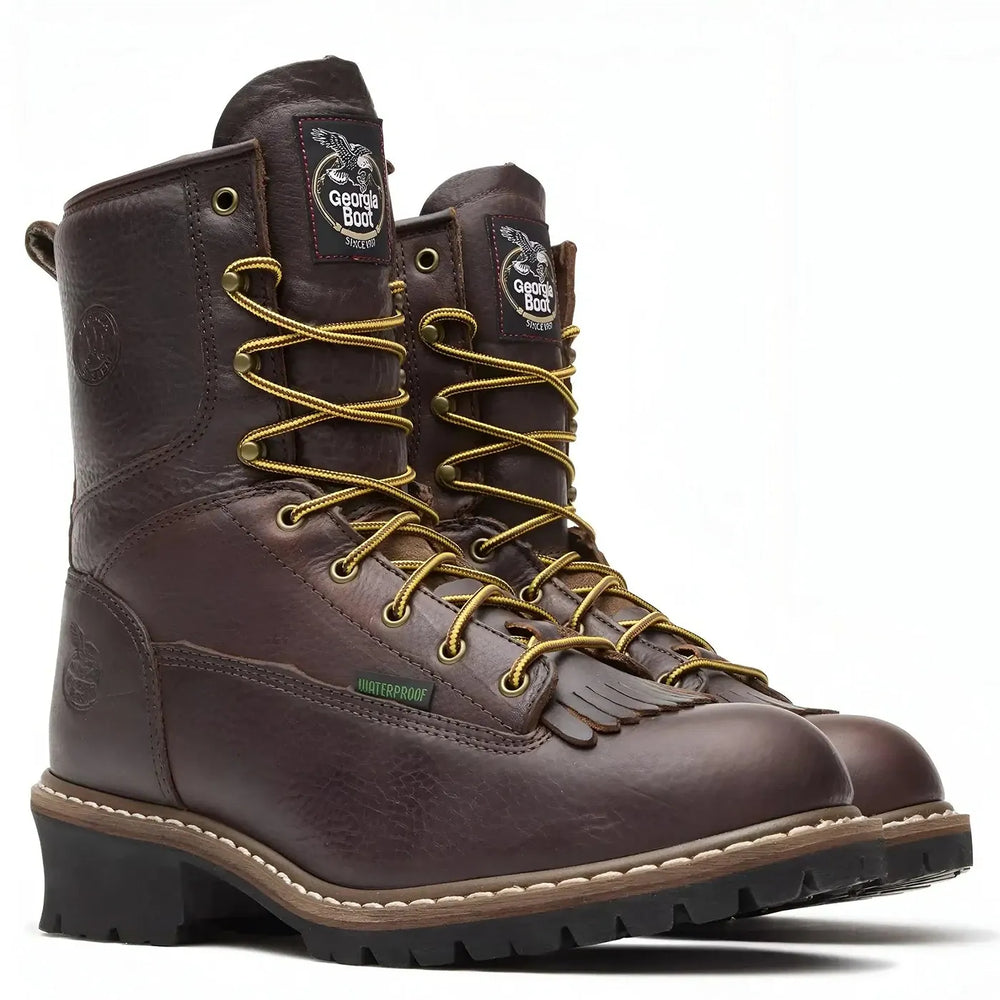 Georgia Boot Steel Toe Waterproof Logger Boot Medial