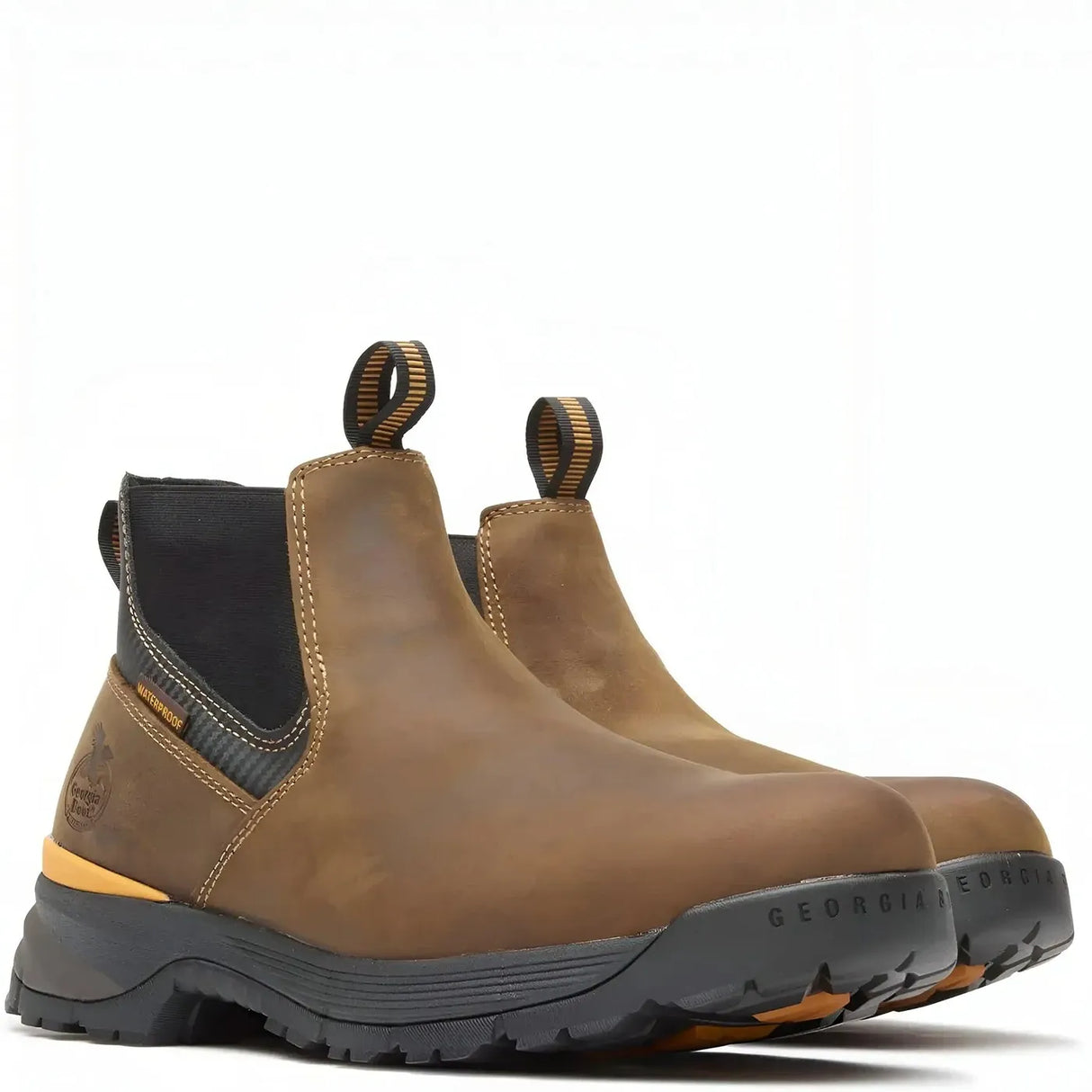 Georgia Boot TBD Waterproof Chelsea Work Boot Medial