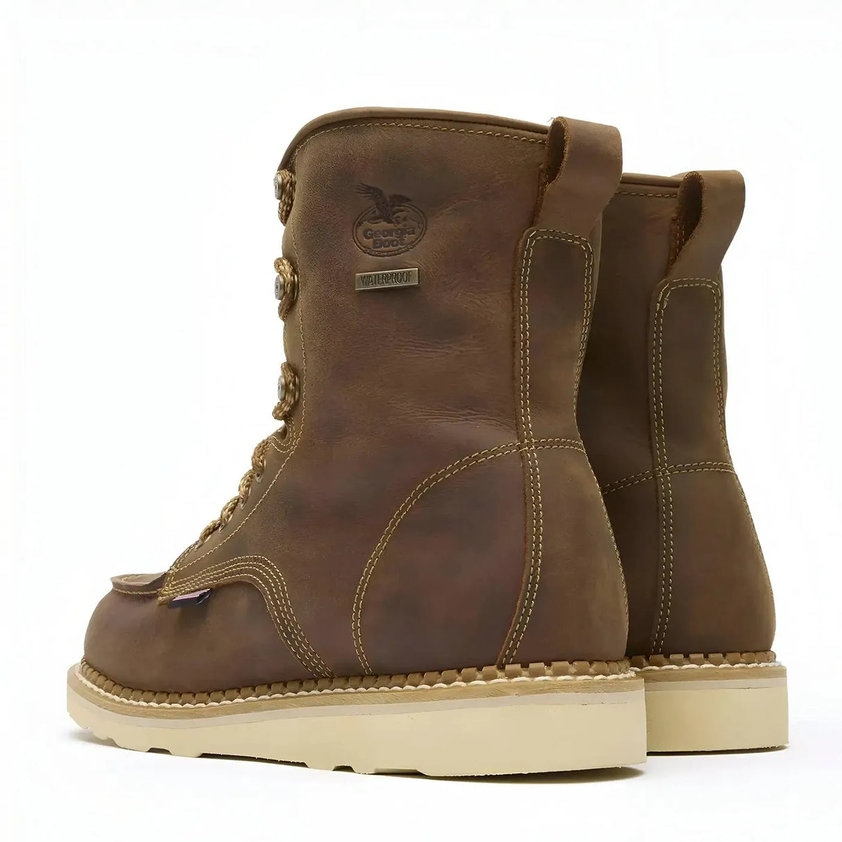 Georgia Boot Wedge Waterproof Work Boot Heel