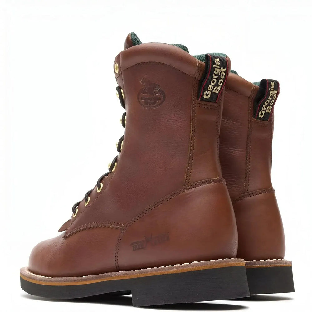 Georgia Boot Farm and Ranch Lacer Work Boot Heel