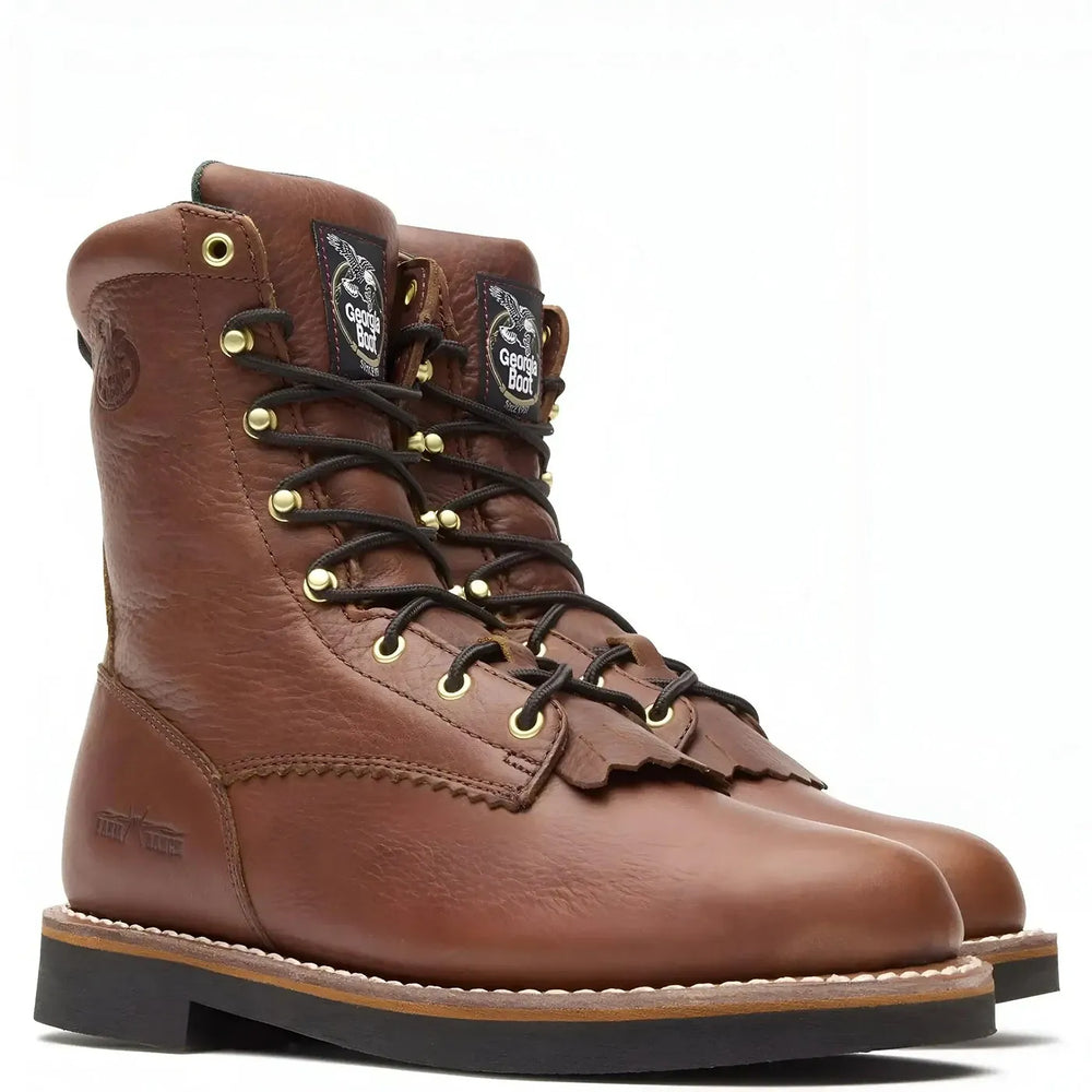 Georgia Boot Farm and Ranch Lacer Work Boot Medial