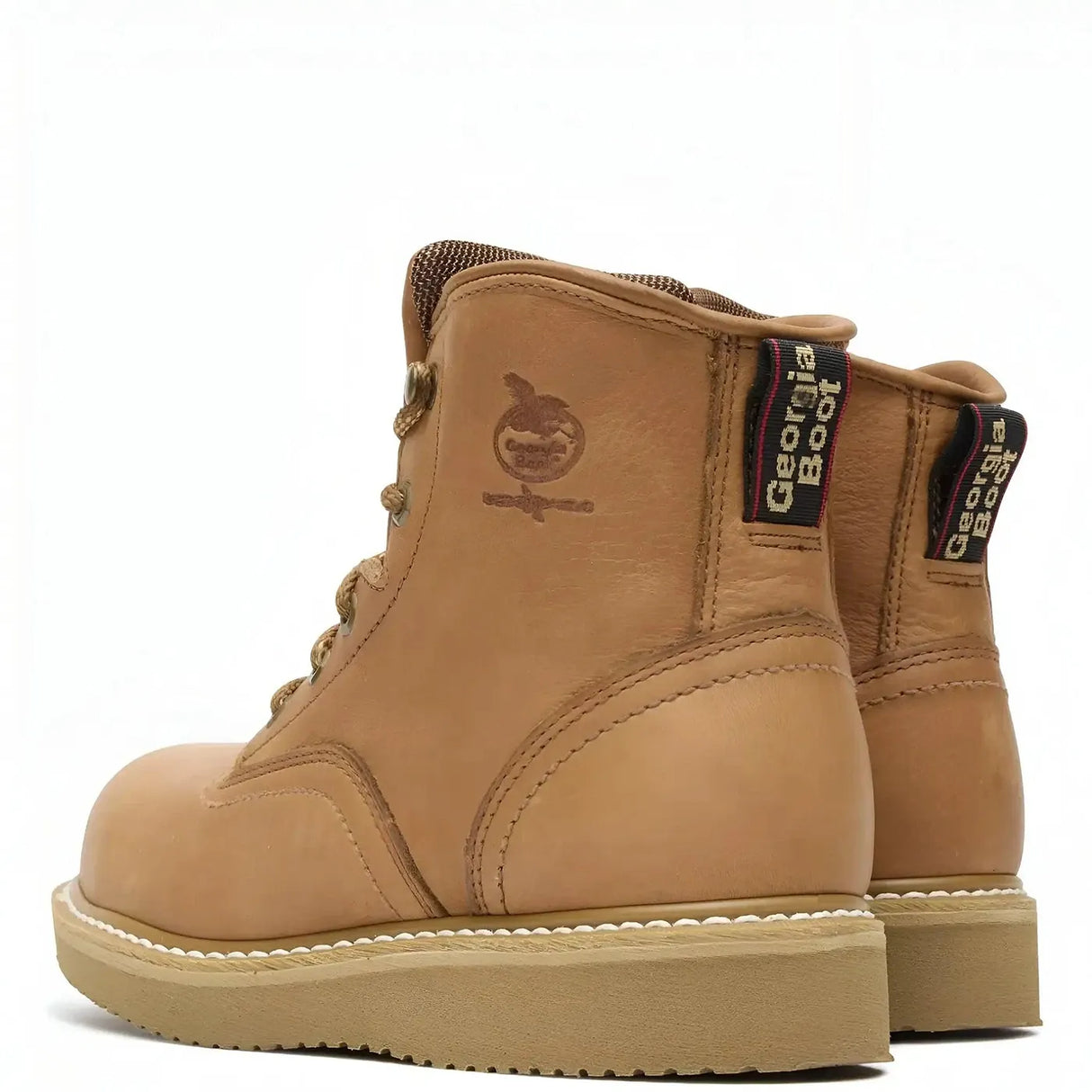 Georgia Boot Wedge 6" Steel Toe Work Boot Heel