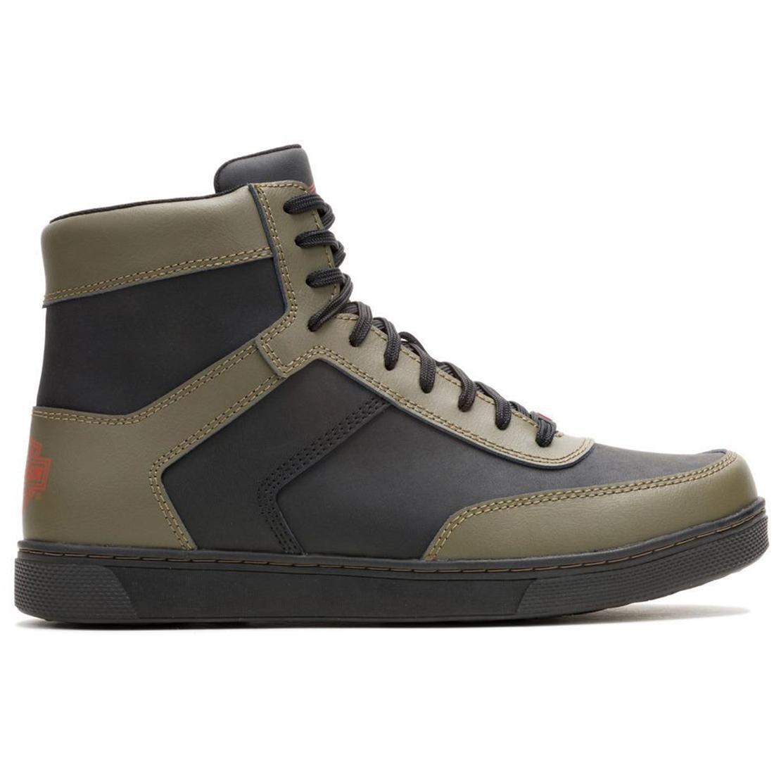 Harley Davidson Grady - Black/Green Profile View