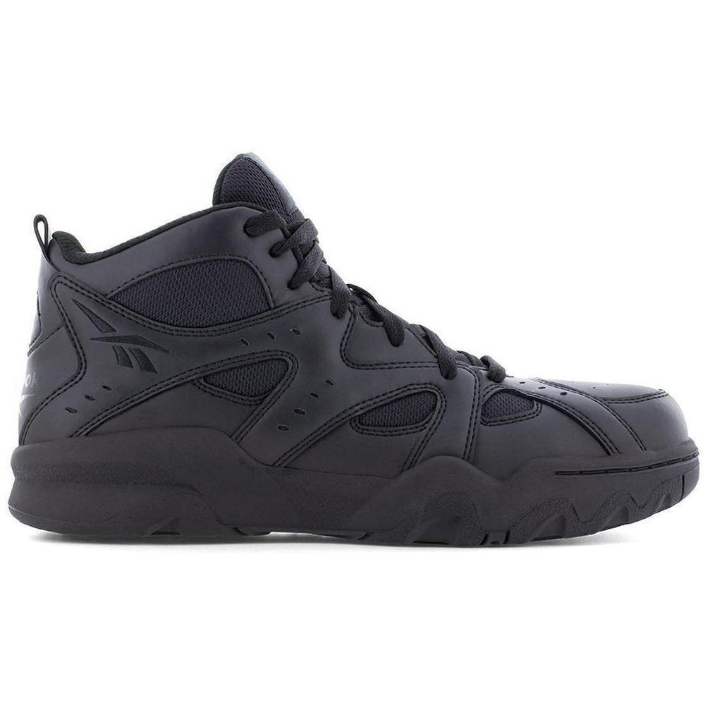Reebok Work ATR Decimator Work Mid‑Cut Sneaker Composite Toe Work Boot – Black Profile View