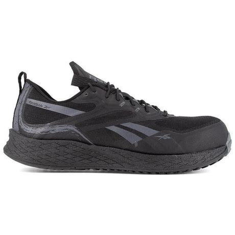 Reebok Work Floatride Energy 3 Adventure Composite-Toe Athletic Work Shoe Black Profile View