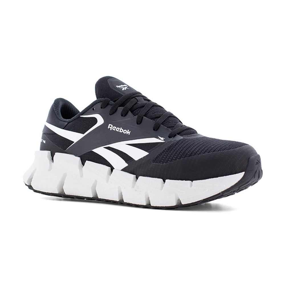Reebok FloatZig Athletic Composite Toe Work Shoe – Black/White RB3033 Image
