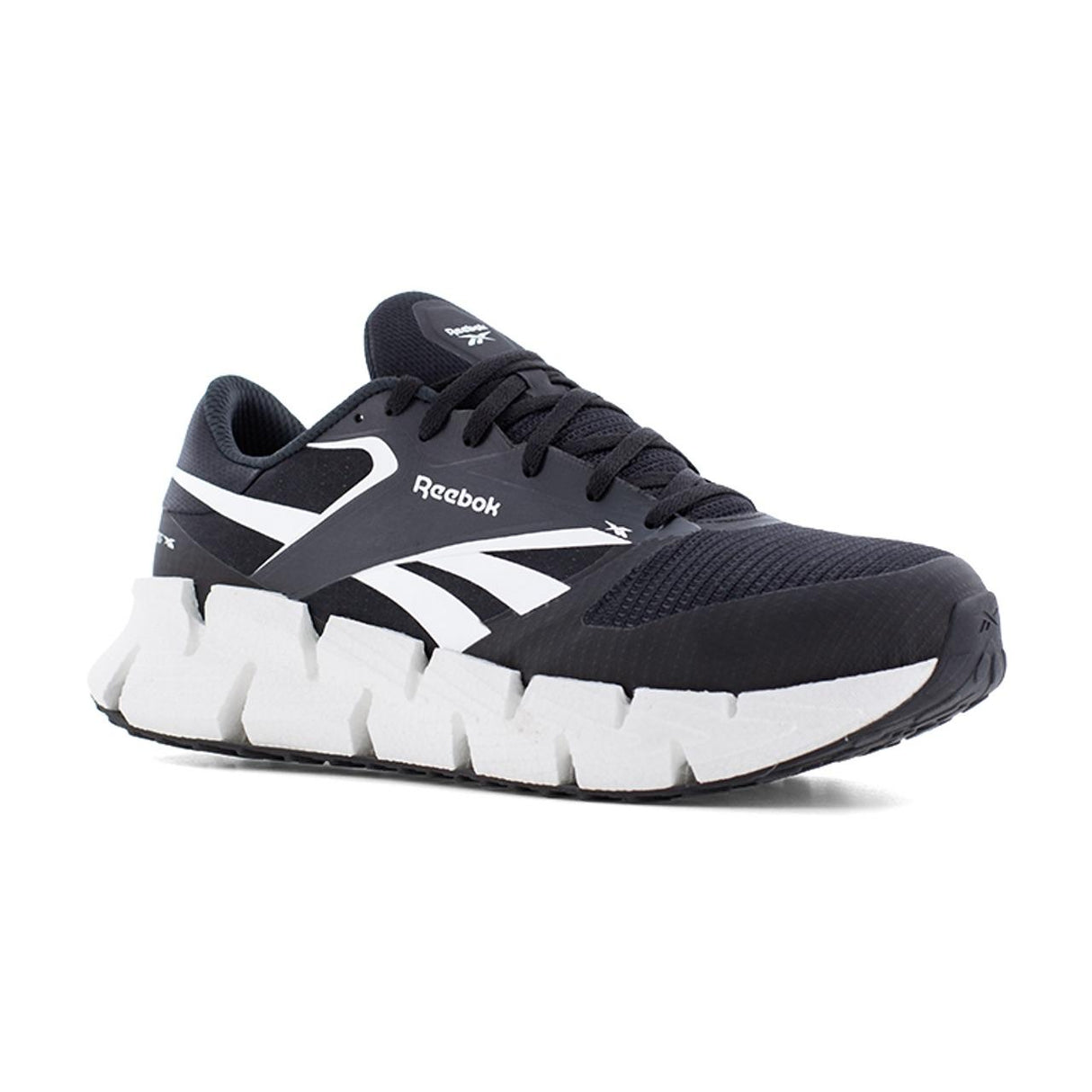 Reebok FloatZig Athletic Composite Toe Work Shoe – Black/White RB3033 Image