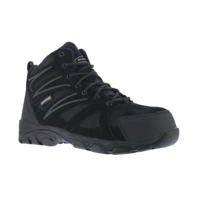 Reebok Work K5400 Composite-Toe Waterproof Trail Hiker Work Boots Black Profile View