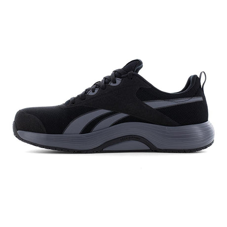Reebok Lite Plus 4 Athletic Composite Toe Work Shoe – Black/Gray RB5102 Heel Image