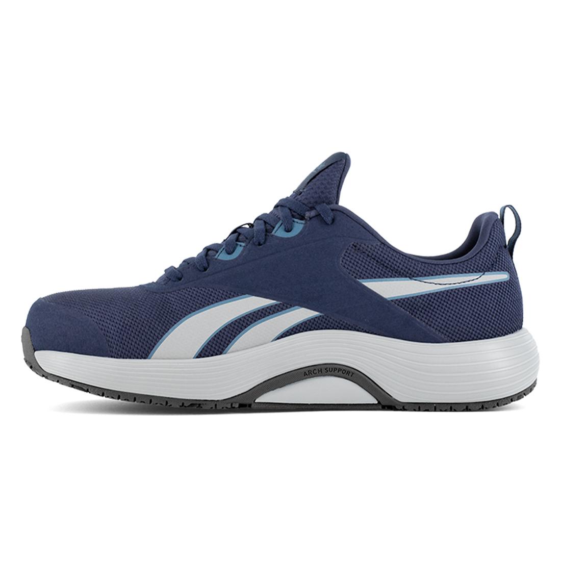Reebok Lite Plus 4 Athletic Composite Toe Work Shoe – Navy/Gray RB5104 Medial Image