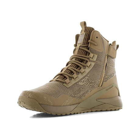 Reebok Nano X1 Adventure Tactical Soft Toe Slip‑Resistant Boot – Coyote RB3486 Heel Image