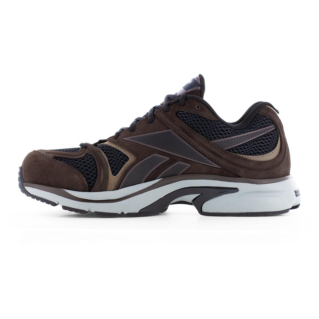 Reebok Premier Road Plus VI Athletic Composite Toe Work Shoe – Brown/Black RB5202 Heel Image