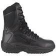 Reebok Work Rapid Response Rb 8 Inch Composite-Toe Tactical Work Boot Black Profile View