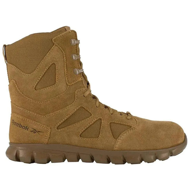 Reebok Work Sublite Cushion 8 Inch Composite-Toe Tactical Military Work Boot Coyote Profile View