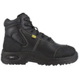 Reebok Work Trainex 6 Inch Composite-Toe Metguard Work Boot Black Profile View