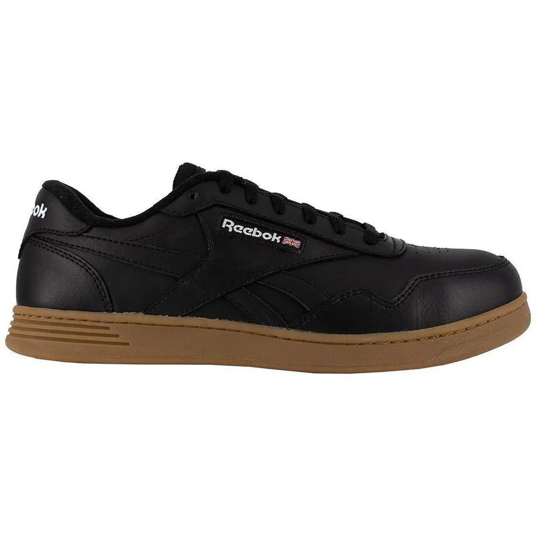 Reebok Work Women's Club Memt Composite-Toe Oxford Work Shoe Black Profile View