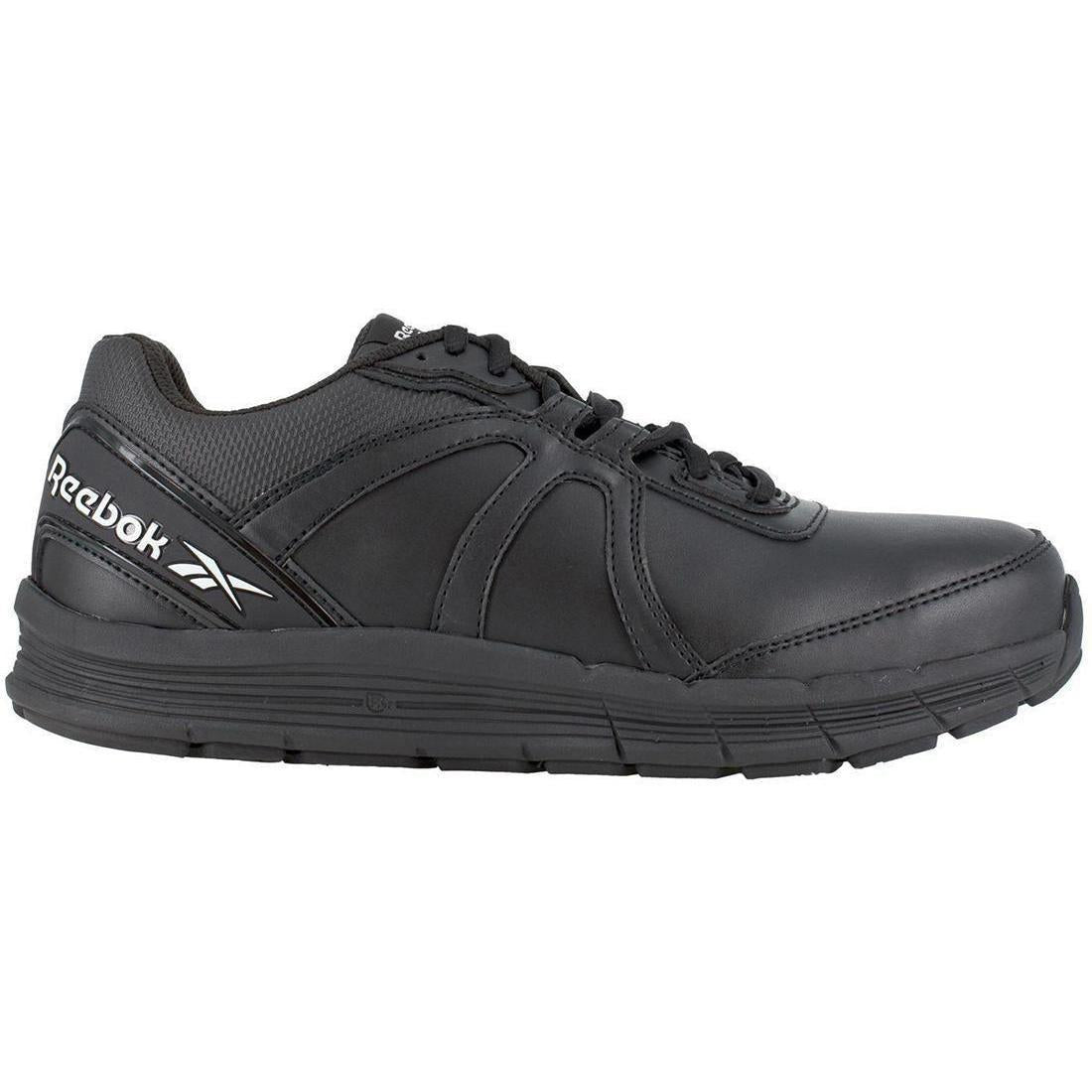 Reebok Work Women's Guide Steel-Toe Athletic Work Shoe Black Profile View