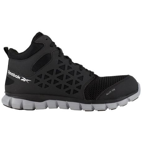 Reebok Work Women's Sublite Cushion Alloy-Toe SD Athletic Work Boot Black Profile View