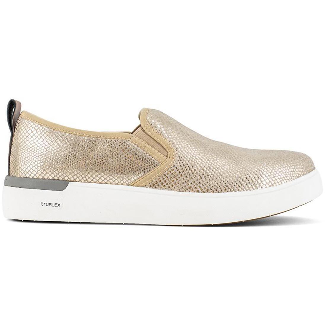 Rockport Works Women's Parissa Composite-Toe Slip On Work Shoe Gold Profile View