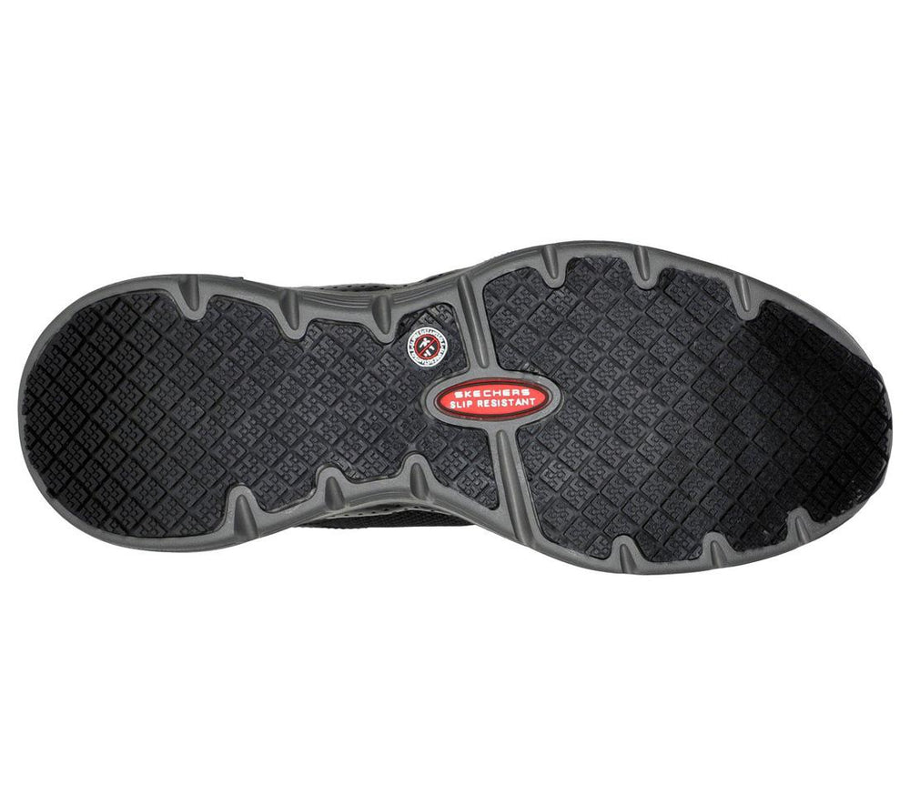 Skechers Work Arch Fit Sr Angis Composite-Toe Shoe Black/Charcoal 200134W/BKCC Sole Image