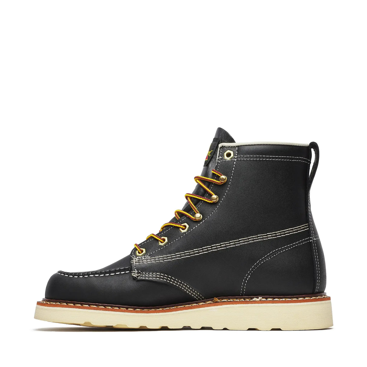 Thorogood American Heritage 6" Moc Toe Boot Maxwear Wedge Black Inner Side View