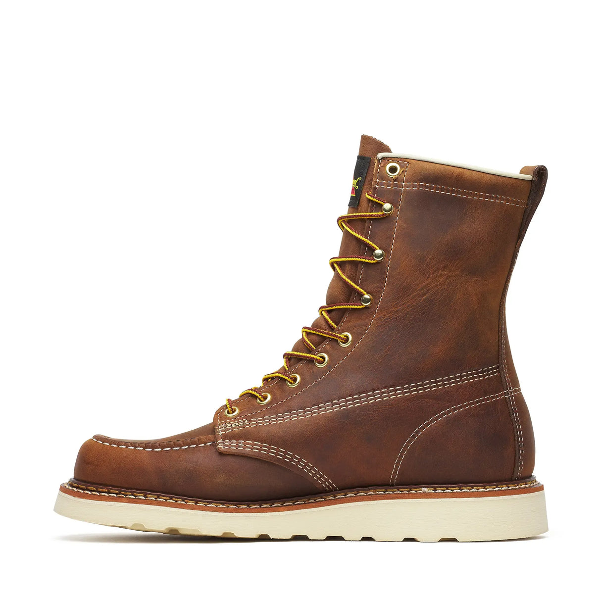 Thorogood American Heritage 8" Moc Toe Boot Maxwear Wedge Trail Crazy Horse Inner Side View