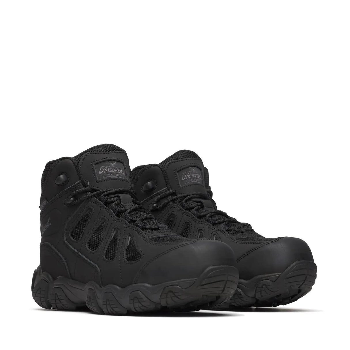 Thorogood Crosstrex Series Mid Hiker Composite Toe Boot BBP Waterproof Black Medial View