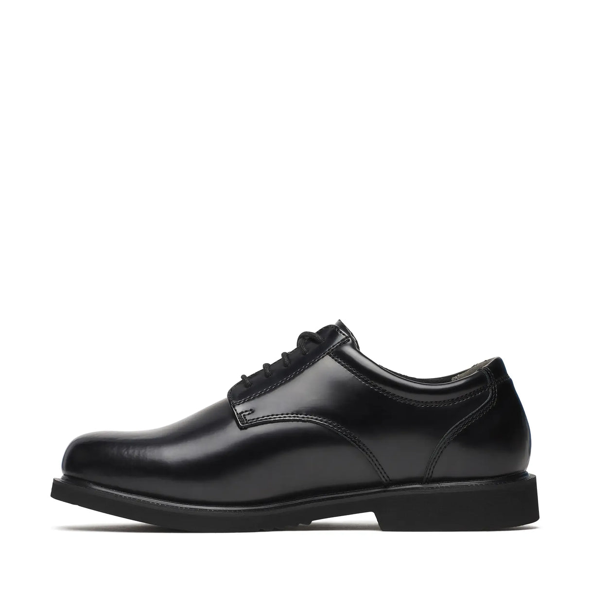 Thorogood Leather Polishable Oxford Shoe Black Inner Side View