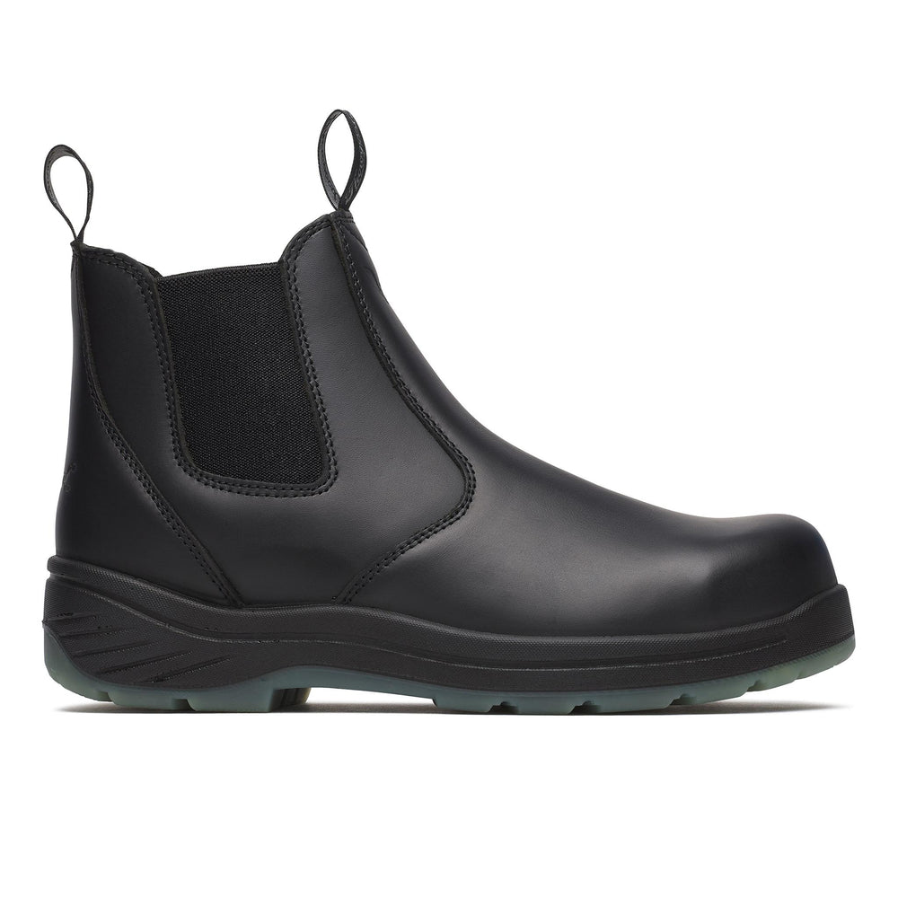 Thorogood Quick Release Station 6" Composite Toe Boot with Translucent Bottom Black side view