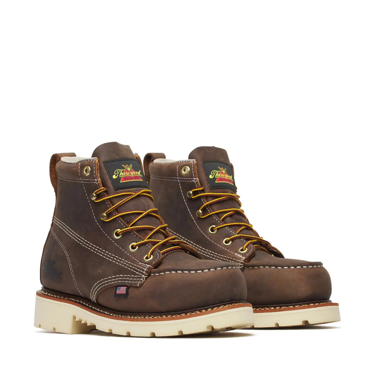 Thorogood Women's American Heritage 6" Steel Toe Moc Toe Boot Medial View